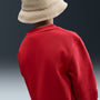 Sudadera de cuello redondo para niños talla grande Nike Sportswear Club Fleece – Rojo universitario/Oro metalizado – vista 5