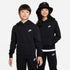 Sudadera con gorro sin cierre para niños talla grande Nike Sportswear Club Fleece – Negro/Blanco – vista 1
