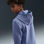 Sudadera con gorro sin cierre para niños talla grande Nike Sportswear Club Fleece – Índigo mundial/Blanco – vista 5