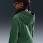 Sudadera con gorro sin cierre para niños talla grande Nike Sportswear Club Fleece – Abeto/Blanco – vista 2