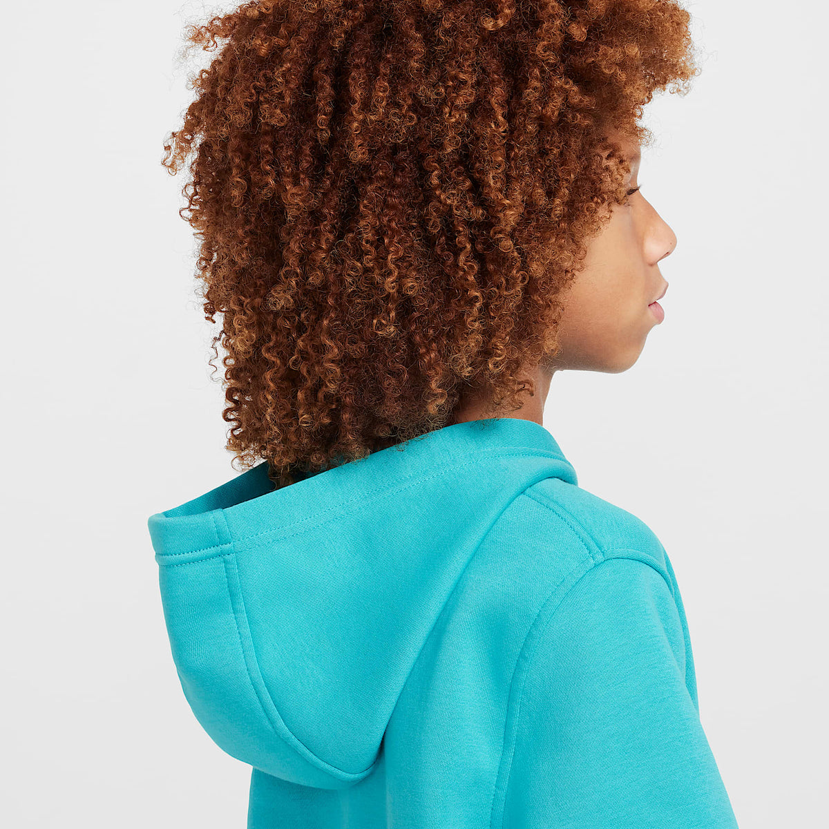 Sudadera con gorro sin cierre para niños talla grande Nike Sportswear Club Fleece – Cactus empolvado/Blanco – vista 6