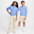 Sudadera con gorro sin cierre para niños talla grande Nike Sportswear Club Fleece – Royal pulso/Blanco – vista 6