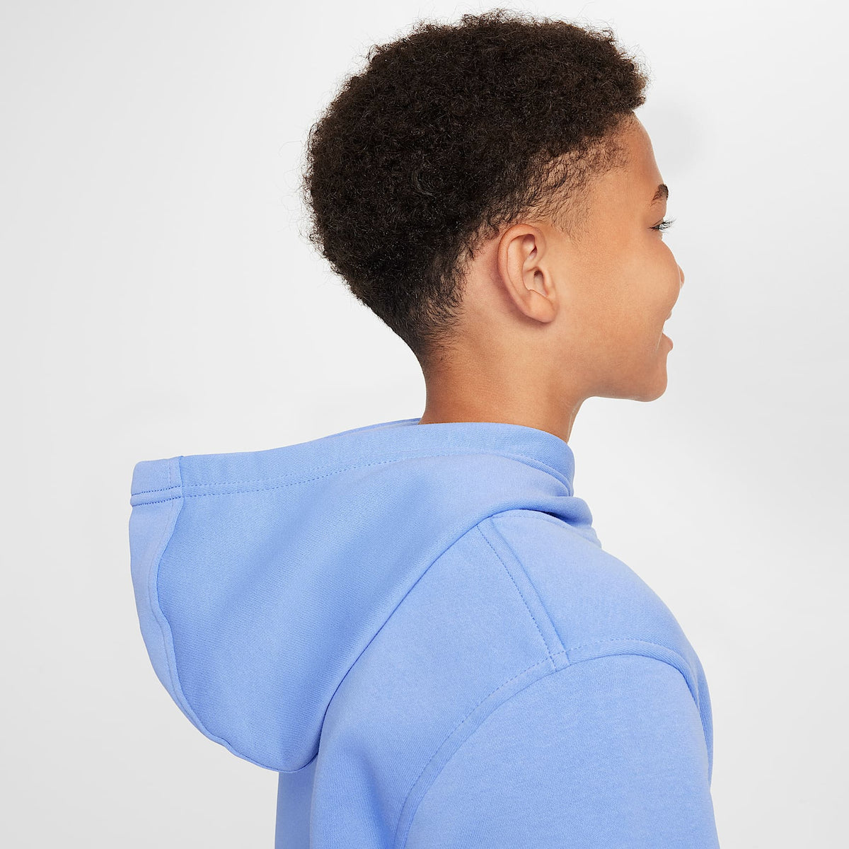 Sudadera con gorro sin cierre para niños talla grande Nike Sportswear Club Fleece – Royal pulso/Blanco – vista 5