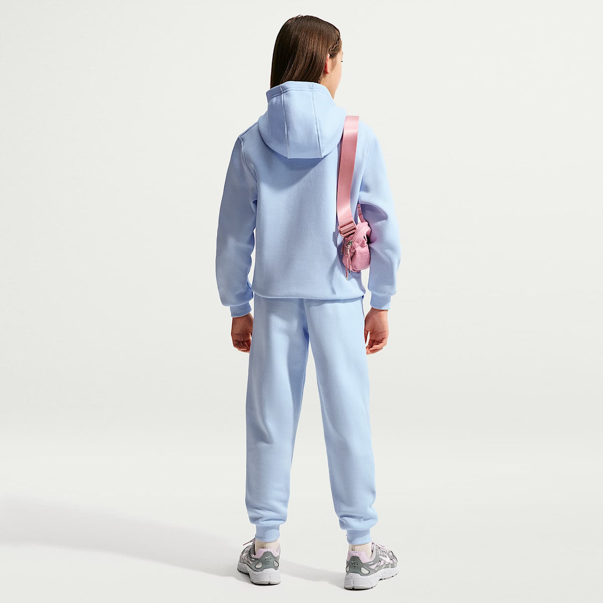 Joggers Nike Sportswear Club Fleece para niños talla grande – Azul hidrógeno/Blanco – vista 5