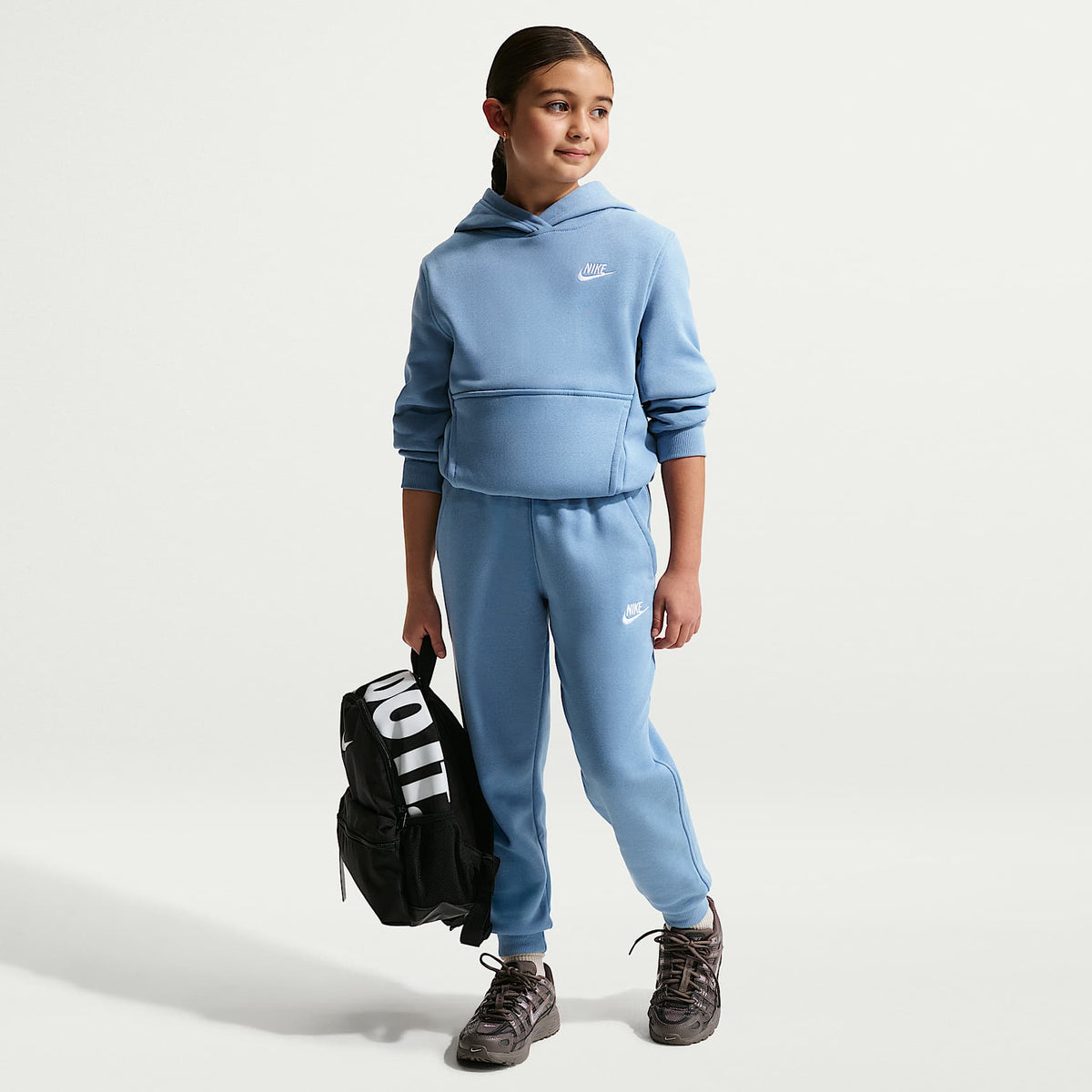 Joggers Nike Sportswear Club Fleece para niños talla grande – Azul de trabajo/Blanco – vista 1