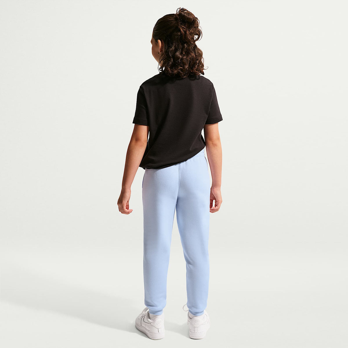 Joggers Nike Sportswear Club Fleece para niños talla grande – Azul hidrógeno/Blanco – vista 7
