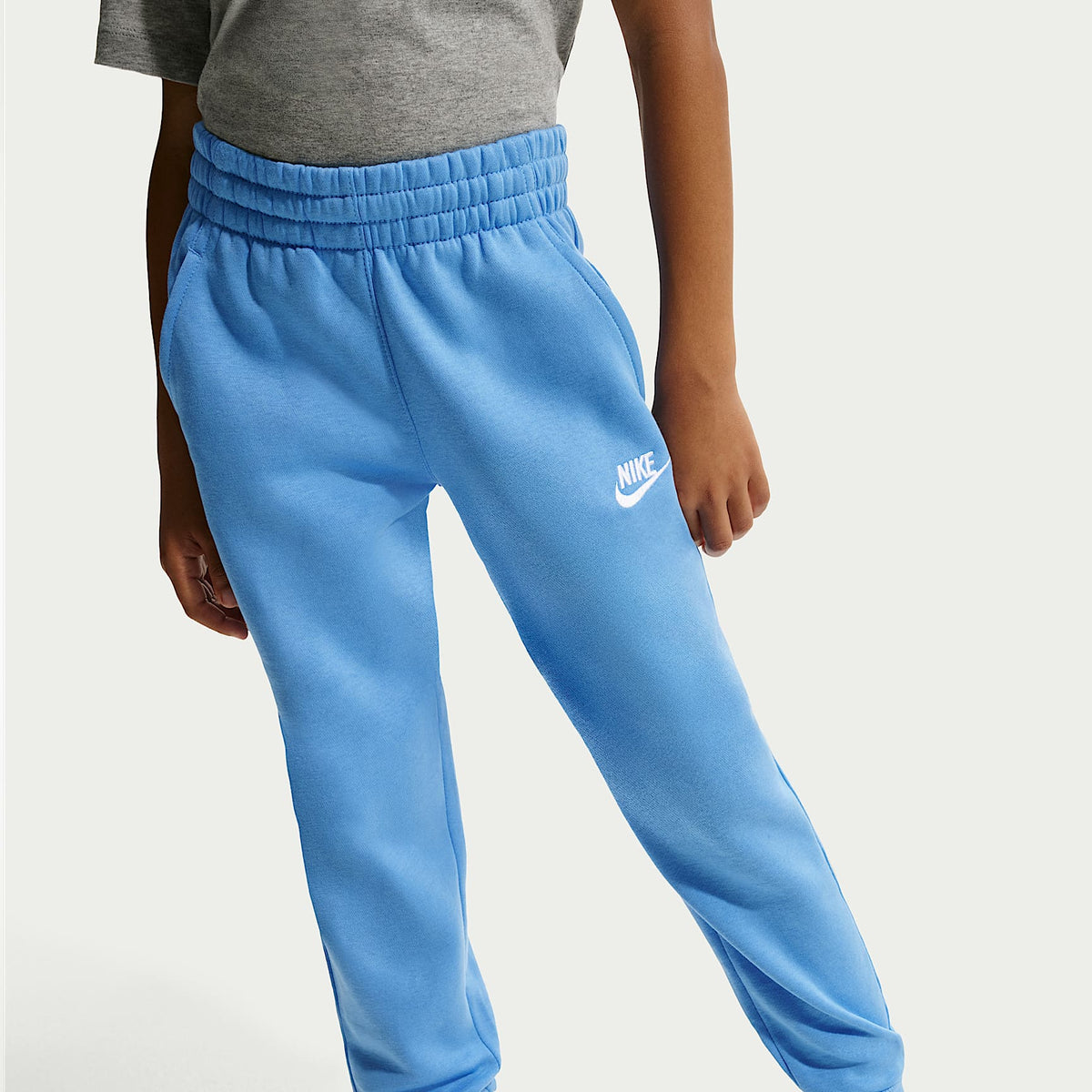 Joggers Nike Sportswear Club Fleece para niños talla grande – Azul universitario/Blanco – vista 2