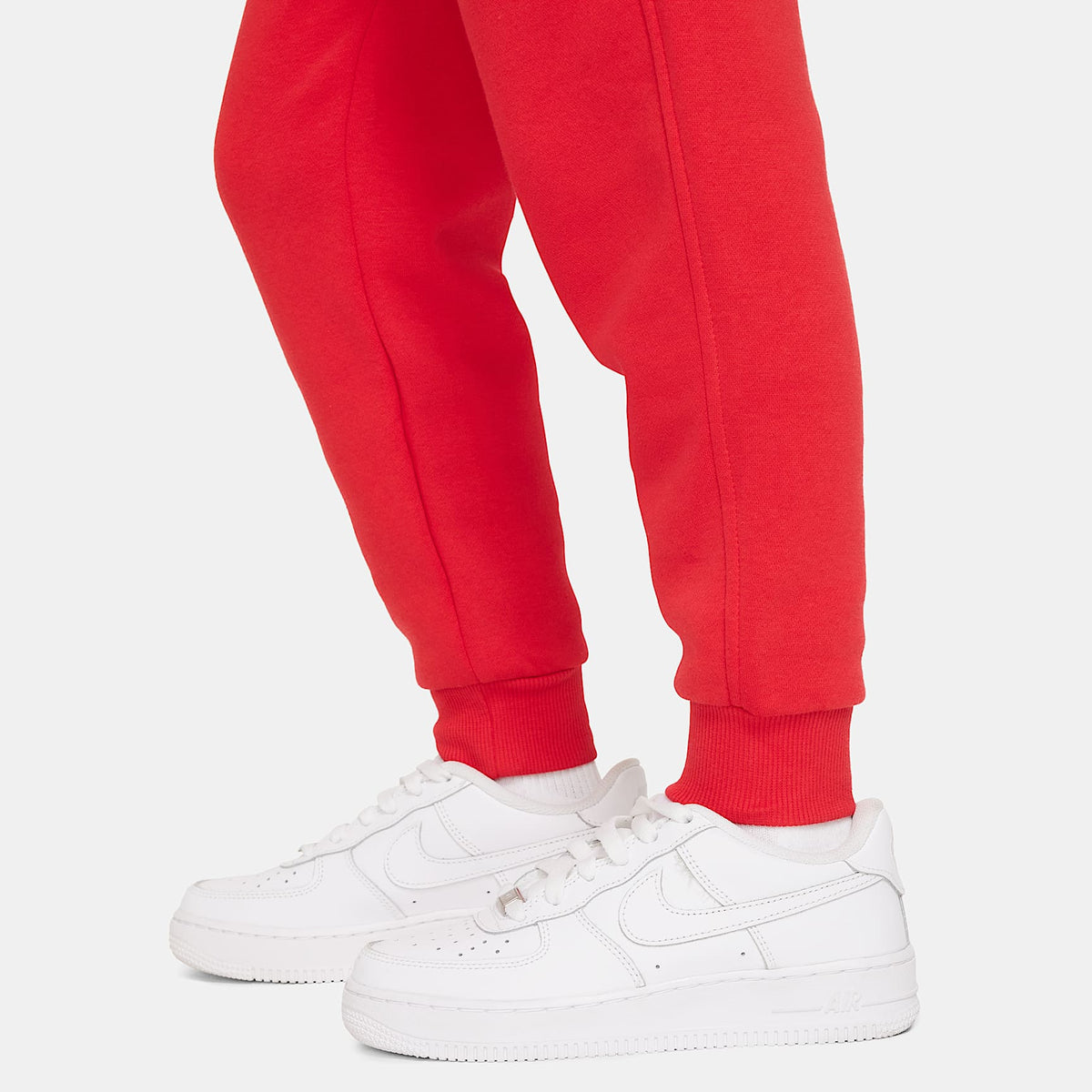 Joggers Nike Sportswear Club Fleece para niños talla grande – Rojo universitario/Blanco – vista 4