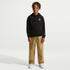 Sudadera con gorro de French Terry para niños talla grande Nike Sportswear Club – Negro/Negro/Duna/Duna – vista 6