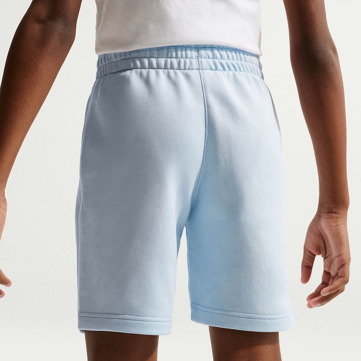 Shorts de French Terry para niños talla grande Nike Sportswear Club – Azul hidrógeno/Vela/Antracita – vista 3