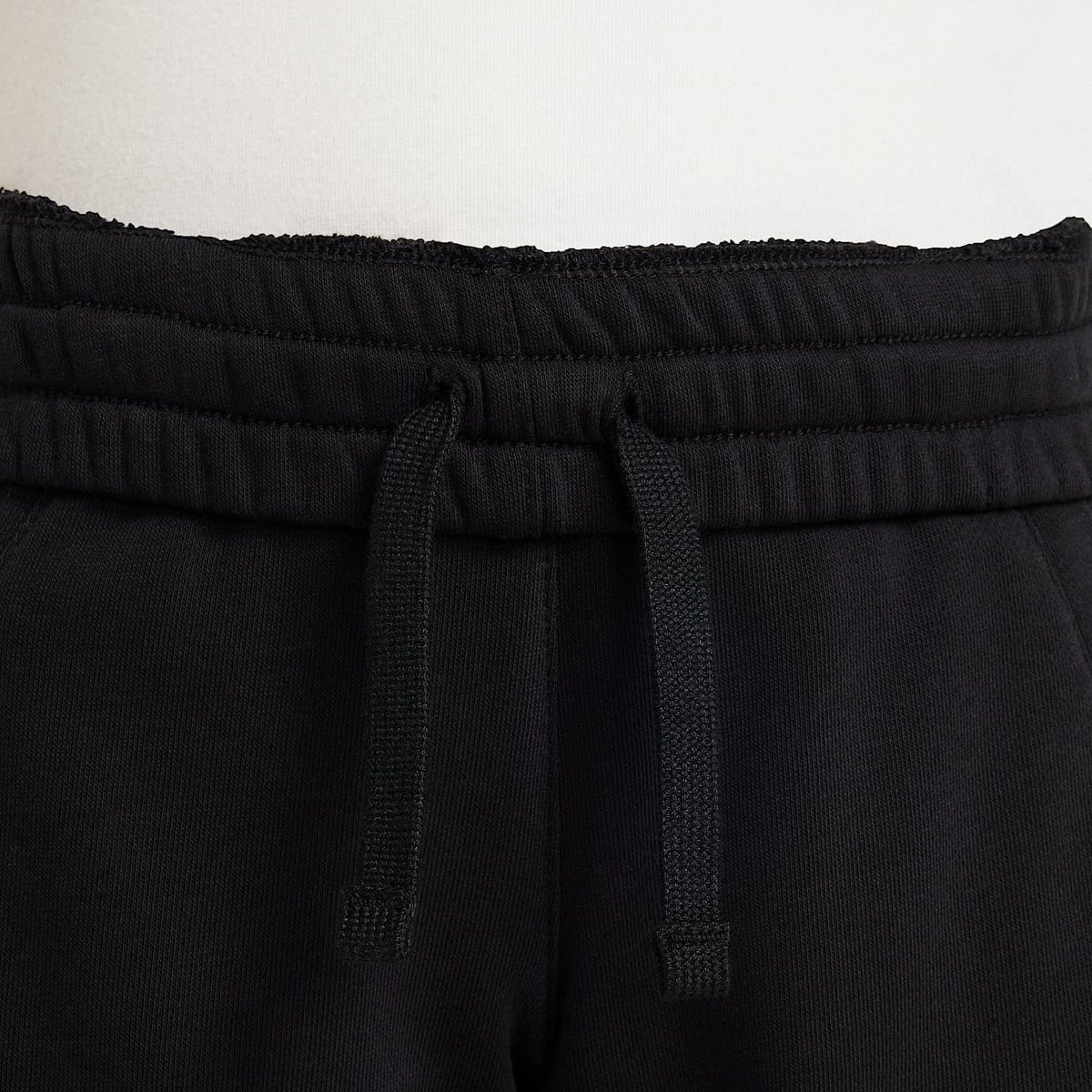 Shorts de French Terry para niños talla grande Nike Sportswear Club Fleece – Negro/Blanco – vista 5