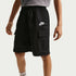 Shorts cargo de tejido Woven para niños talla grande Nike Sportswear Club – Negro/Blanco – vista 2