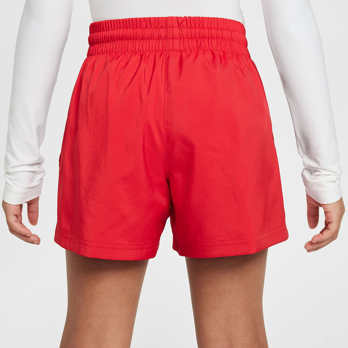 Shorts de tejido Woven de 12 cm para niños talla grande Nike Sportswear Club – Rojo universitario/Blanco – vista 7