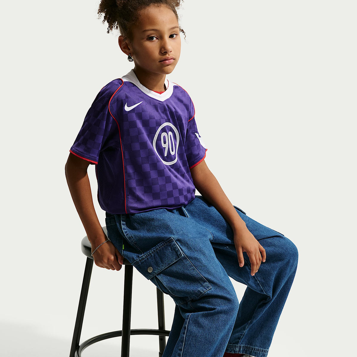 Pants cargo de denim para niños talla grande Nike Sportswear Collection – Azul marino místico/Azul marino místico/Tormenta del Egeo/Azul de la costa – vista 5
