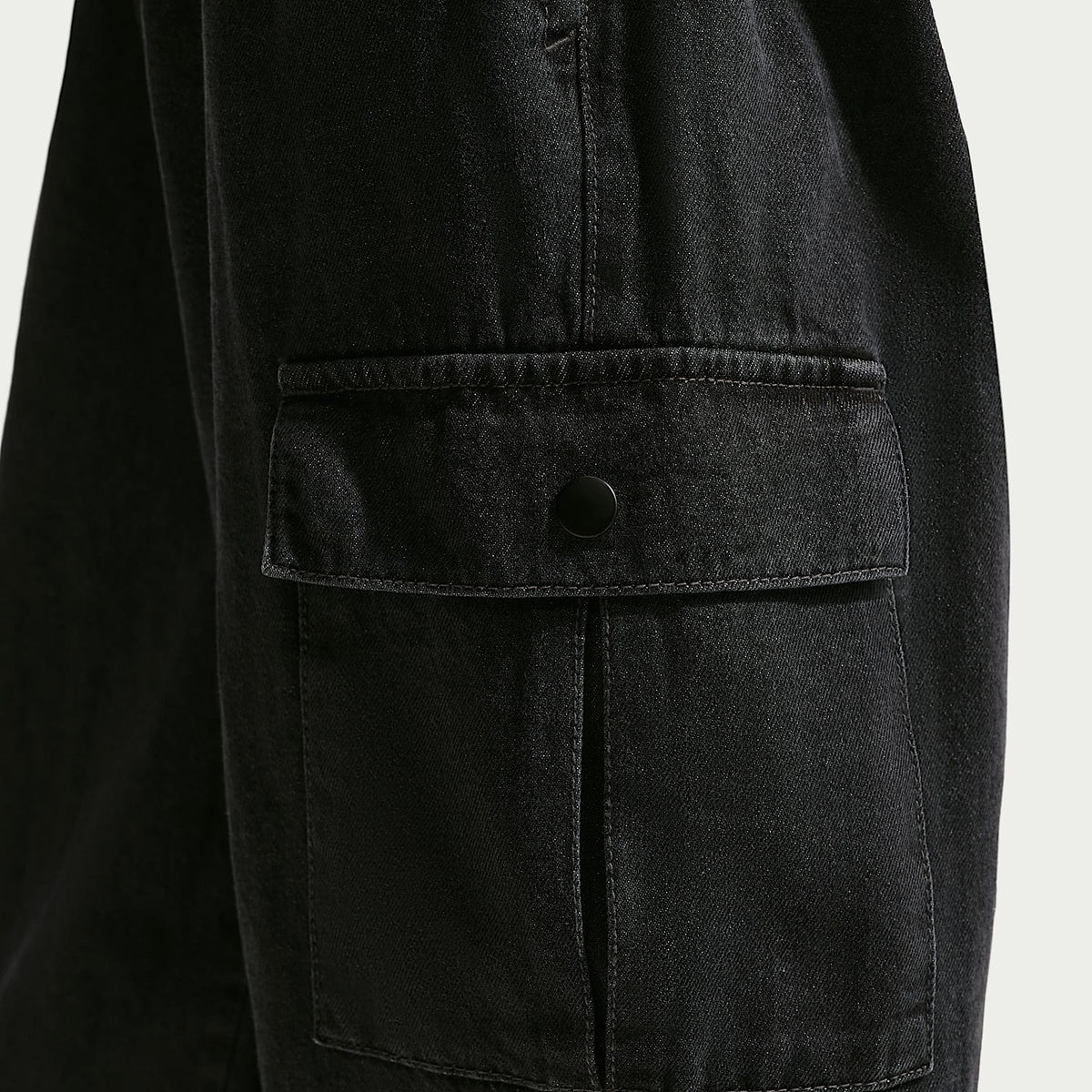 Pants cargo de denim para niños talla grande Nike Sportswear Collection – Negro/Antracita/Antracita/Antracita – vista 5
