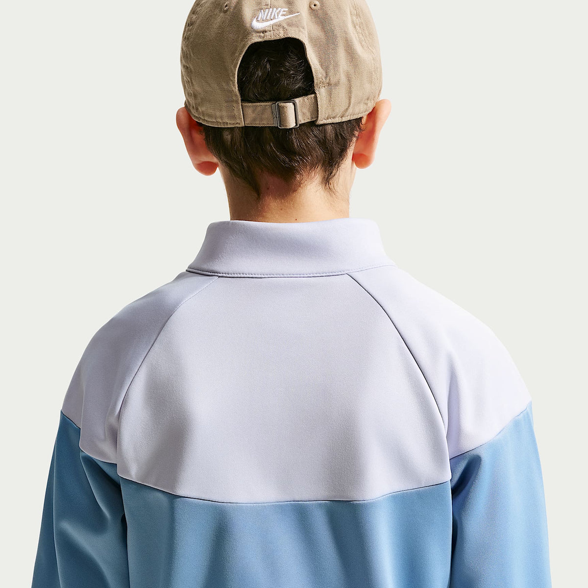 Conjunto deportivo Dri-FIT para niños talla grande Nike Sportswear – Azul de trabajo/Fantasma/Blanco – vista 3