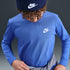 Playera de manga larga para niños grandes Nike Sportswear – Azul cometa – vista 3