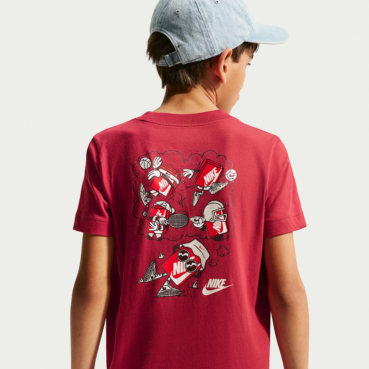 Playera para niños talla grande Nike Sportswear – Rojo duro – vista 1