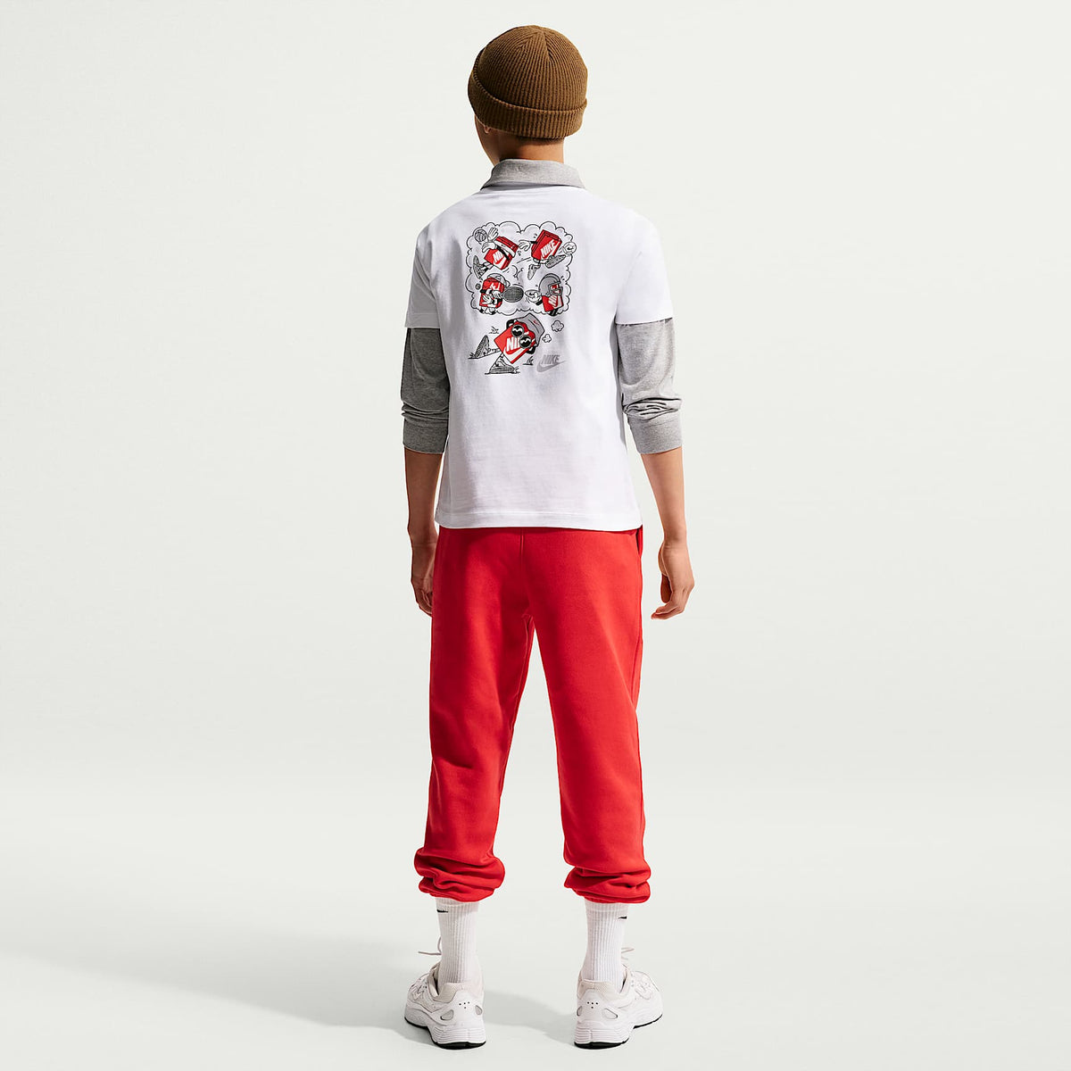 Playera para niños talla grande Nike Sportswear – Blanco – vista 5