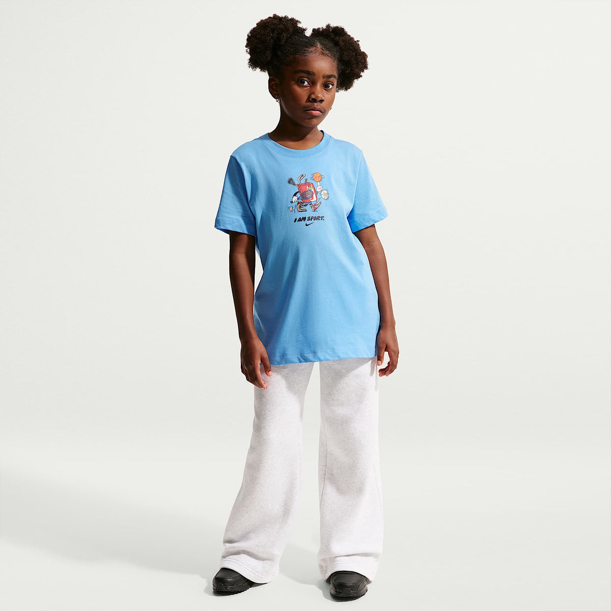 Playera para niños talla grande Nike Sportswear – Azul universitario – vista 7