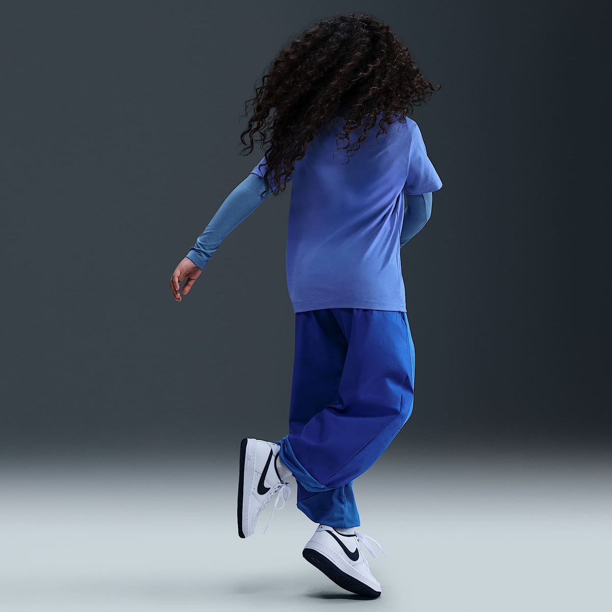 Playera para niños talla grande Nike Sportswear – Azul cometa – vista 5