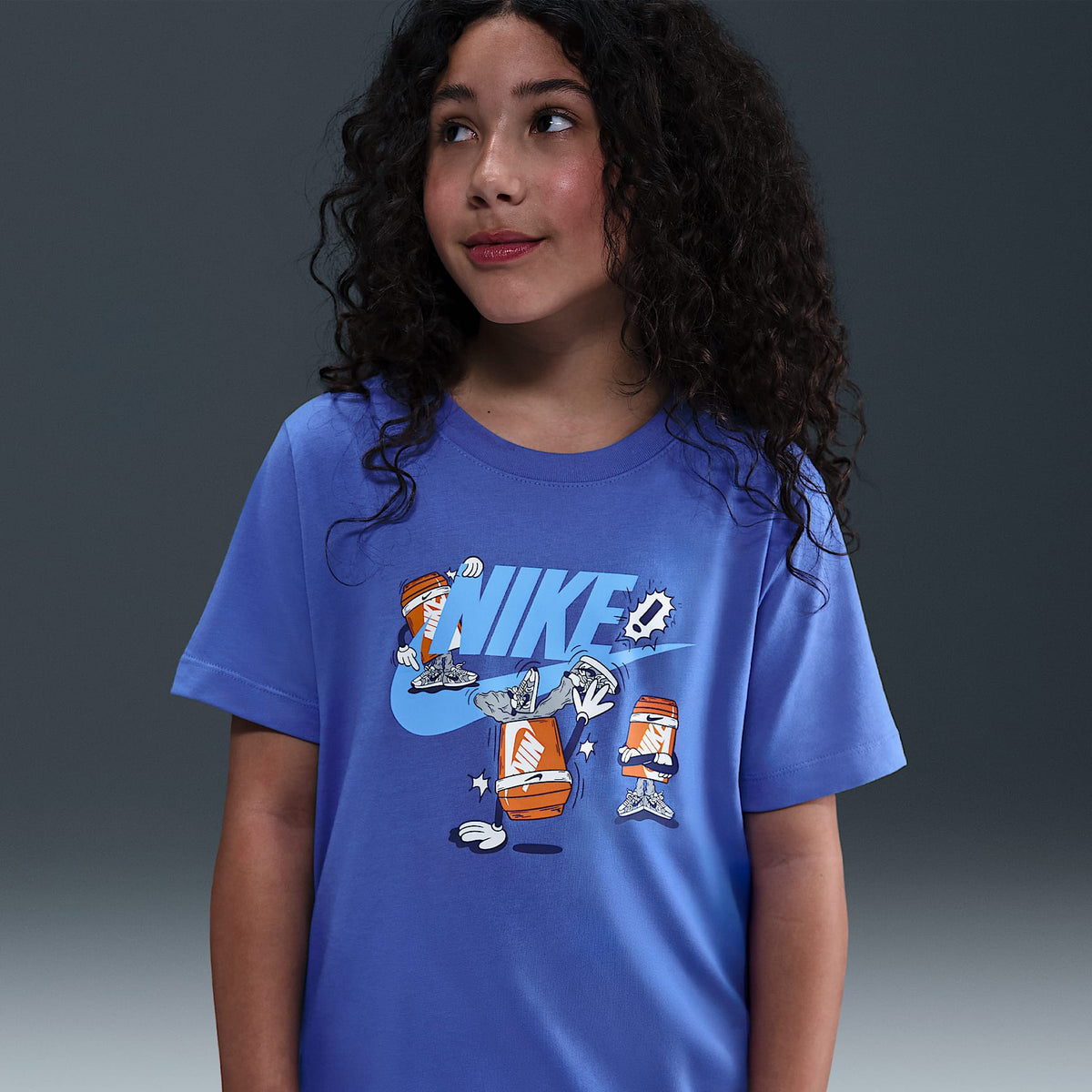 Playera para niños talla grande Nike Sportswear – Azul cometa – vista 1