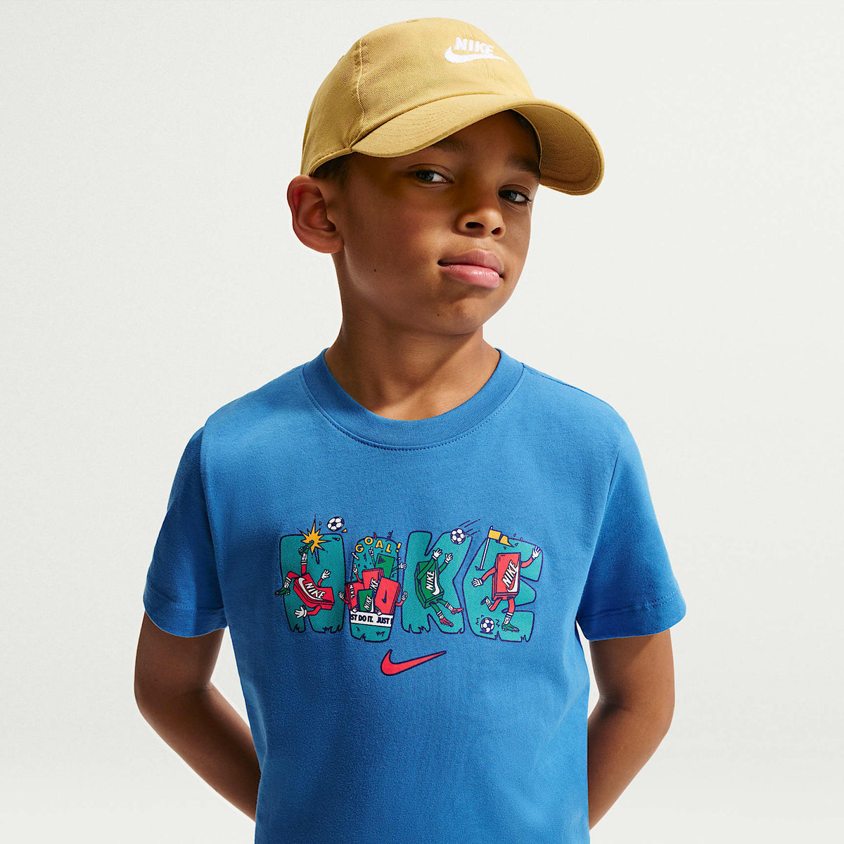 Playera para niños talla grande Nike Sportswear – Estrella azul – vista 1