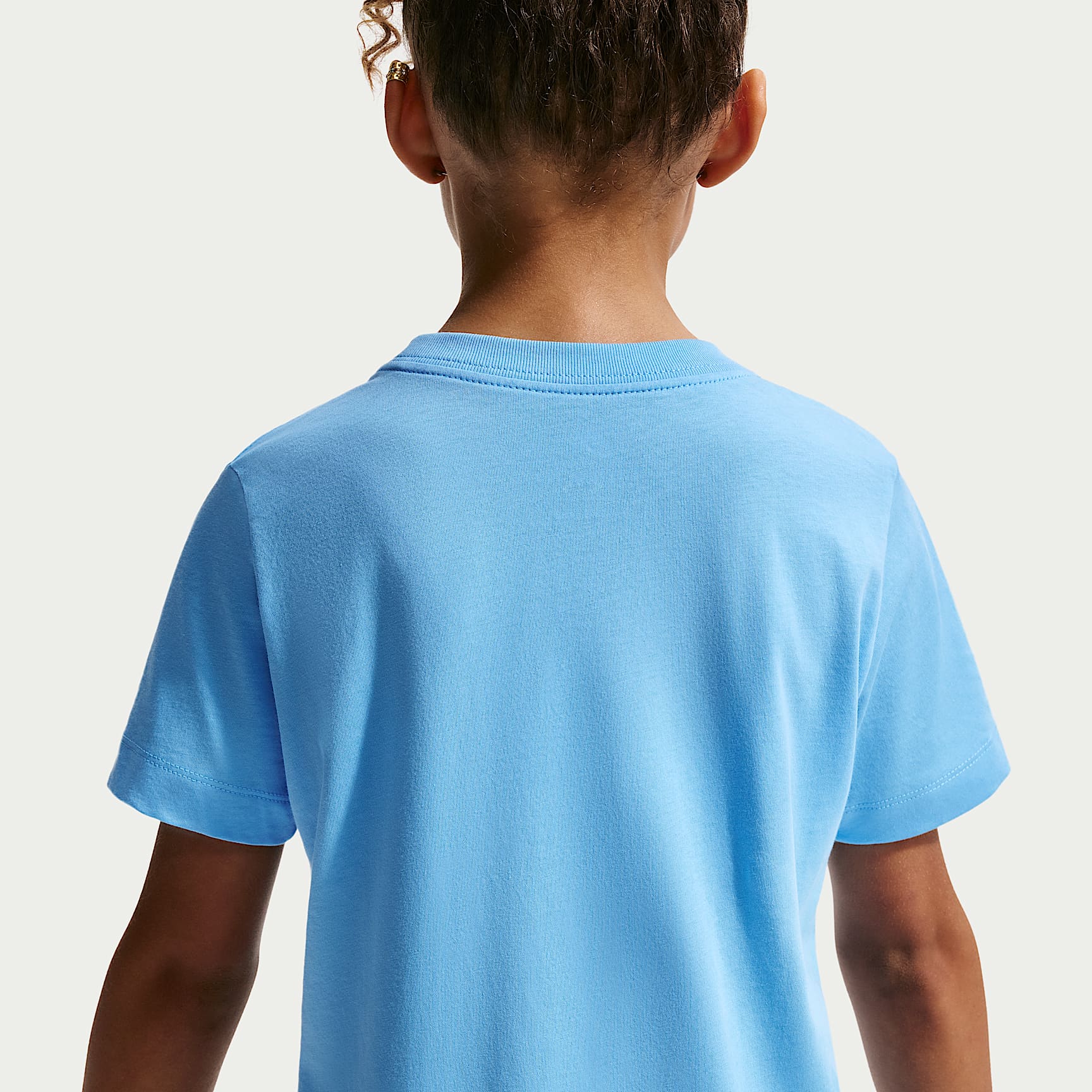 Playera para niños talla grande Nike Sportswear – Azul fútbol – vista 2