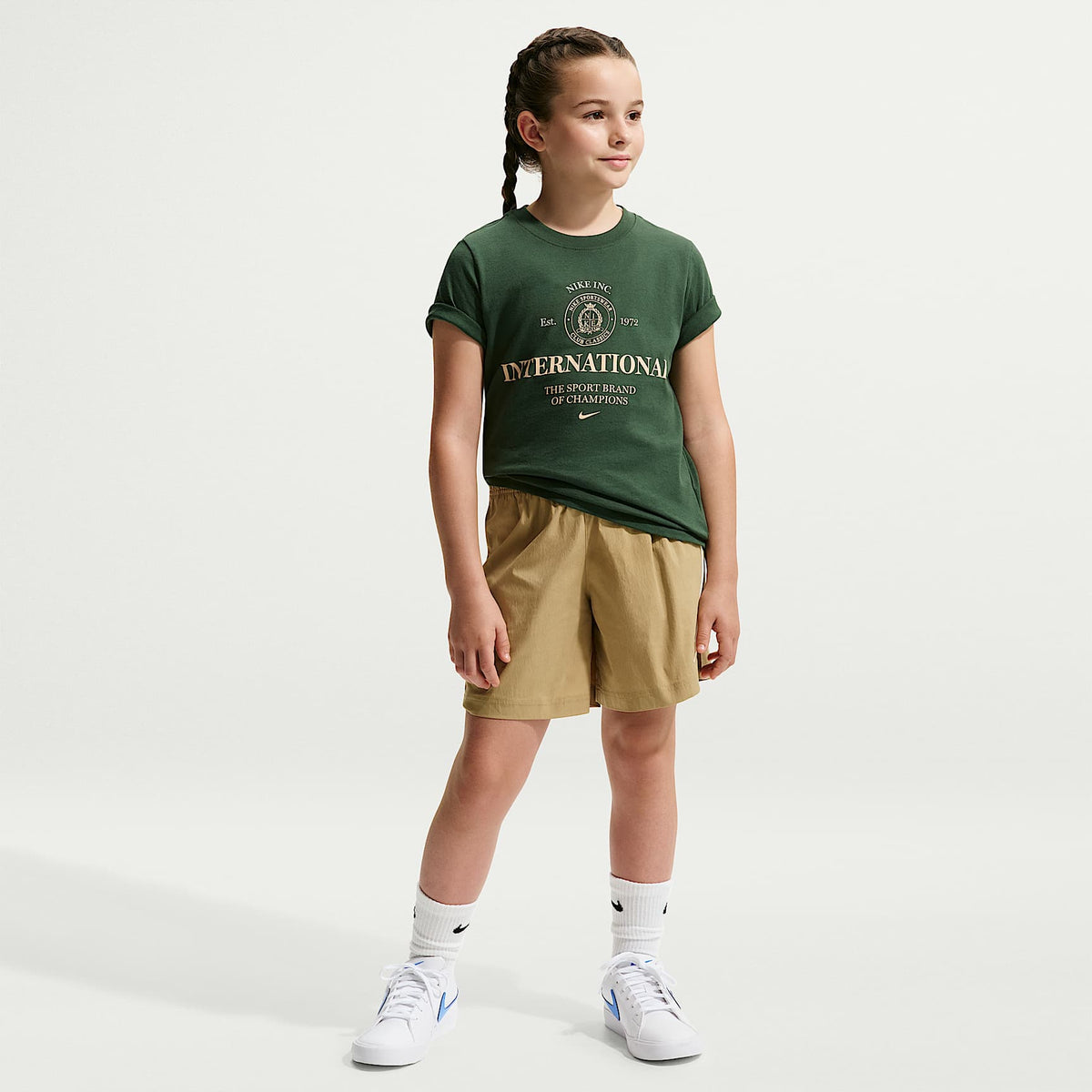 Playera para niños talla grande Nike Sportswear – Abeto – vista 6
