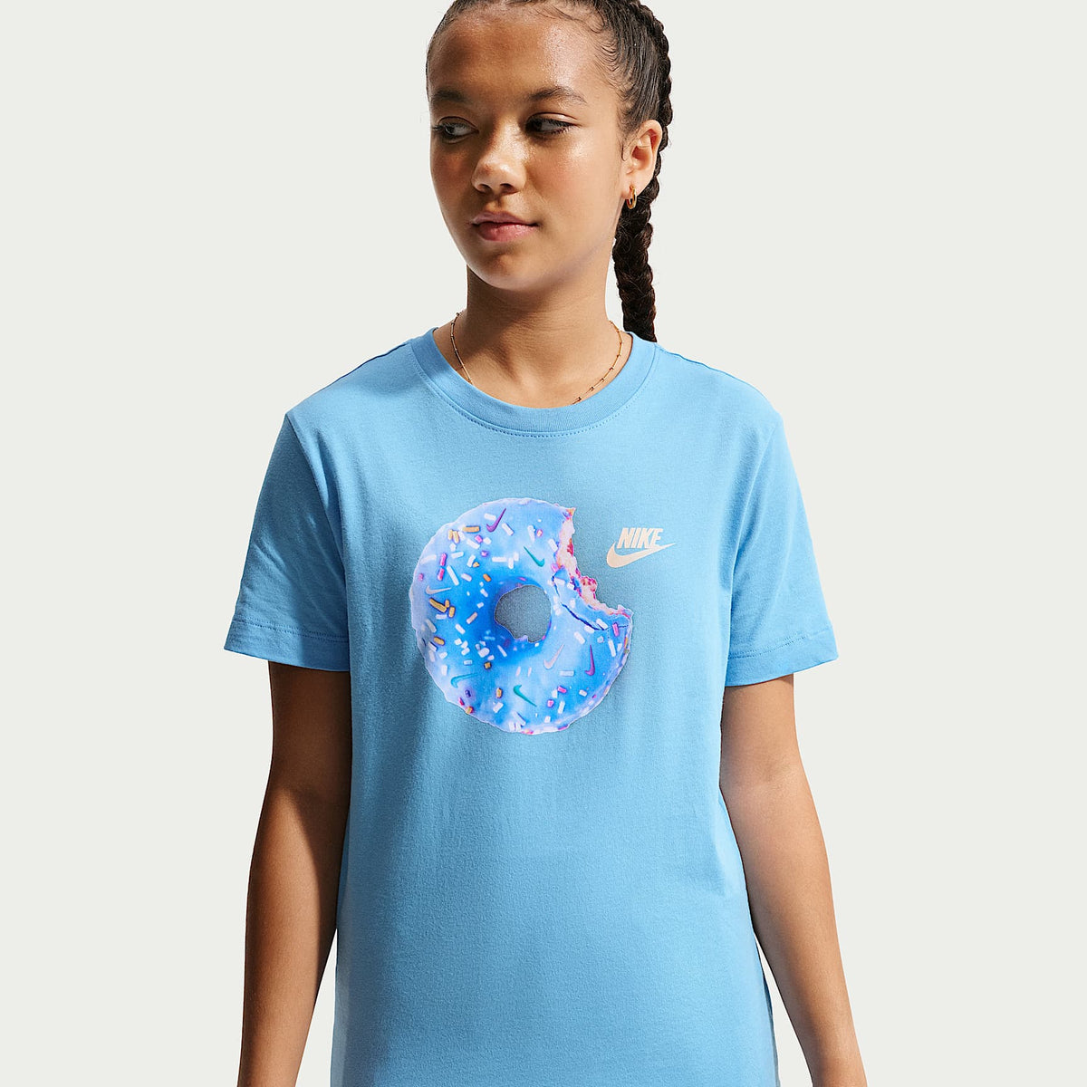 Playera para niños talla grande Nike Sportswear – Azul fútbol – vista 1