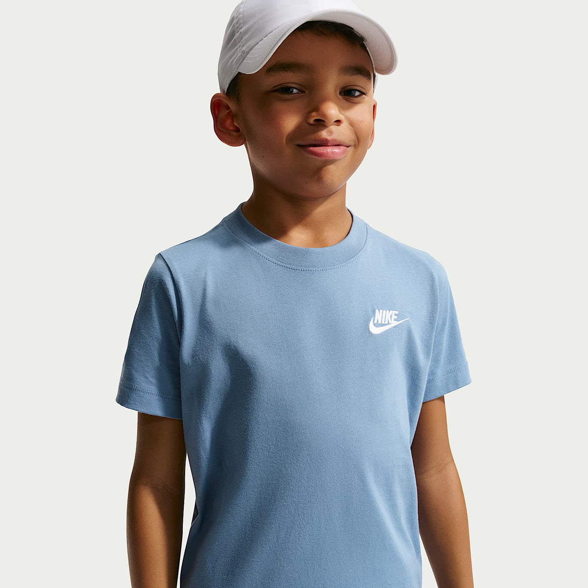 Playera para niños talla grande Nike Sportswear – Azul de trabajo/Blanco – vista 1