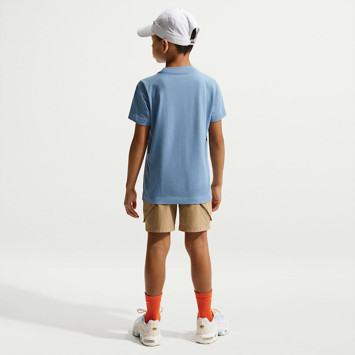 Playera para niños talla grande Nike Sportswear – Azul de trabajo/Blanco – vista 5