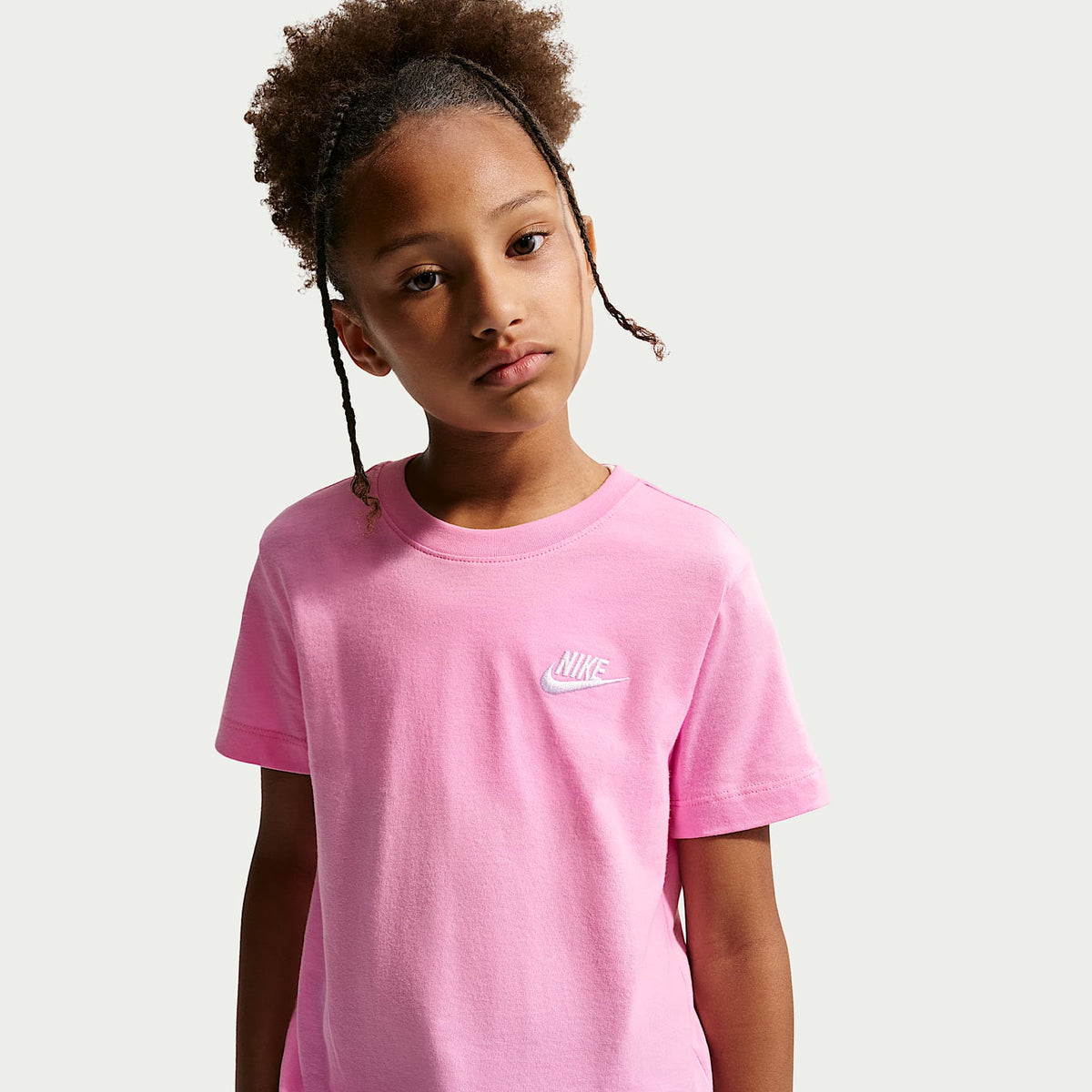 Playera para niños talla grande Nike Sportswear – Rosa amanecer – vista 1