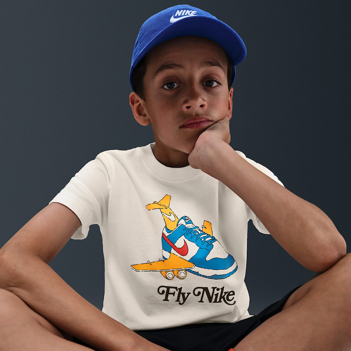 Playera para niños talla grande Nike Sportswear – Vela – vista 3