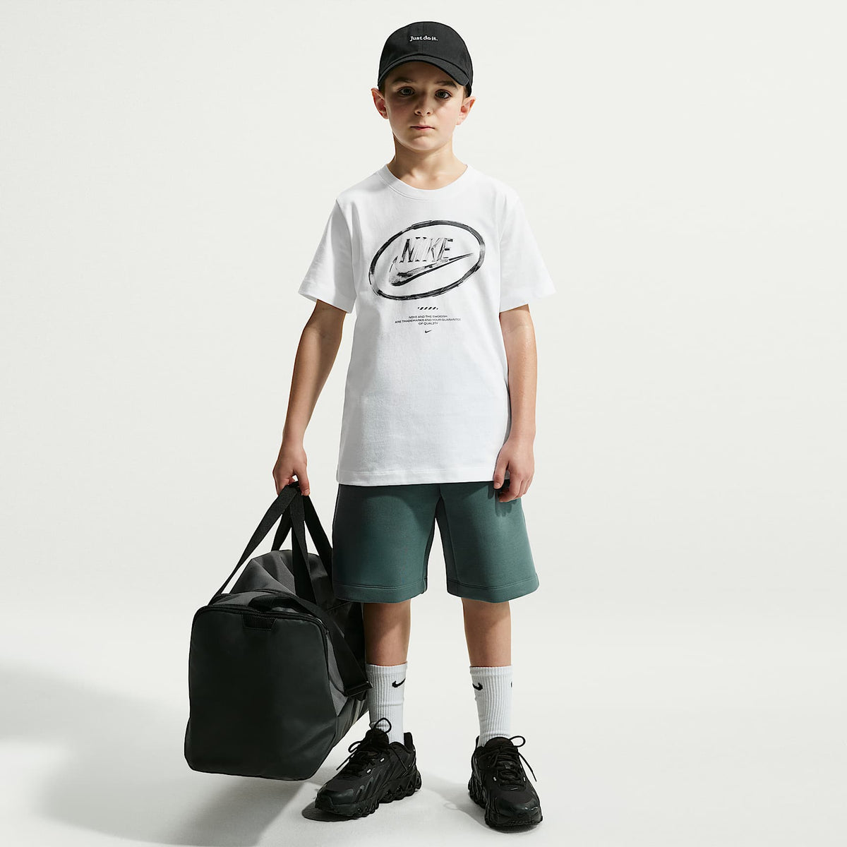 Playera para niños talla grande Nike Sportswear – Blanco – vista 4