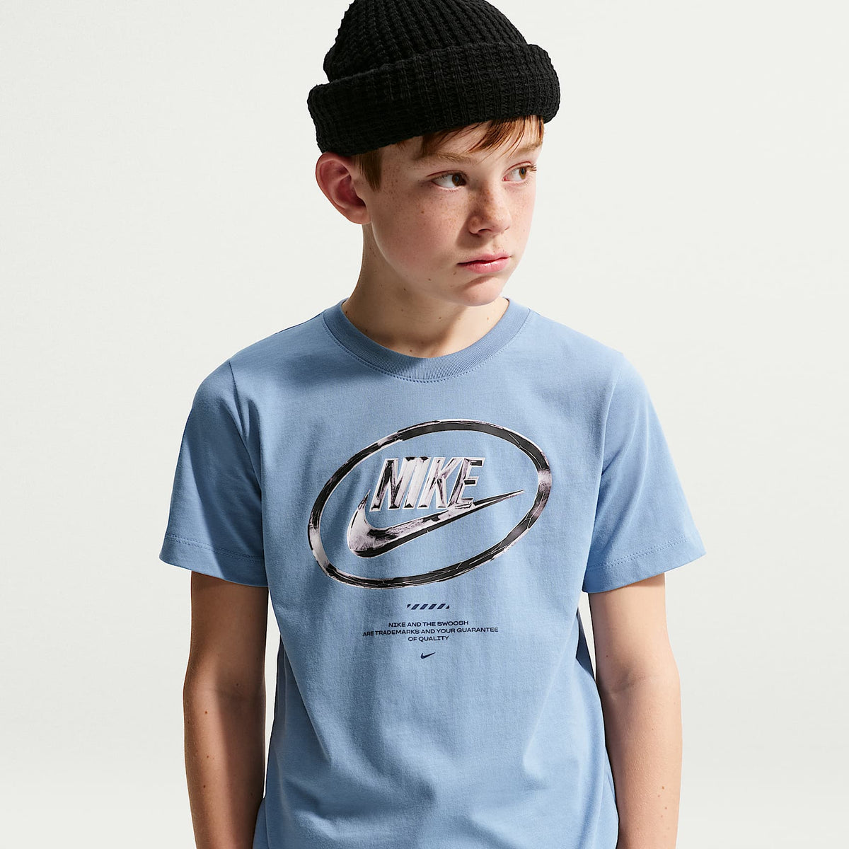 Playera para niños talla grande Nike Sportswear – Azul de trabajo – vista 1