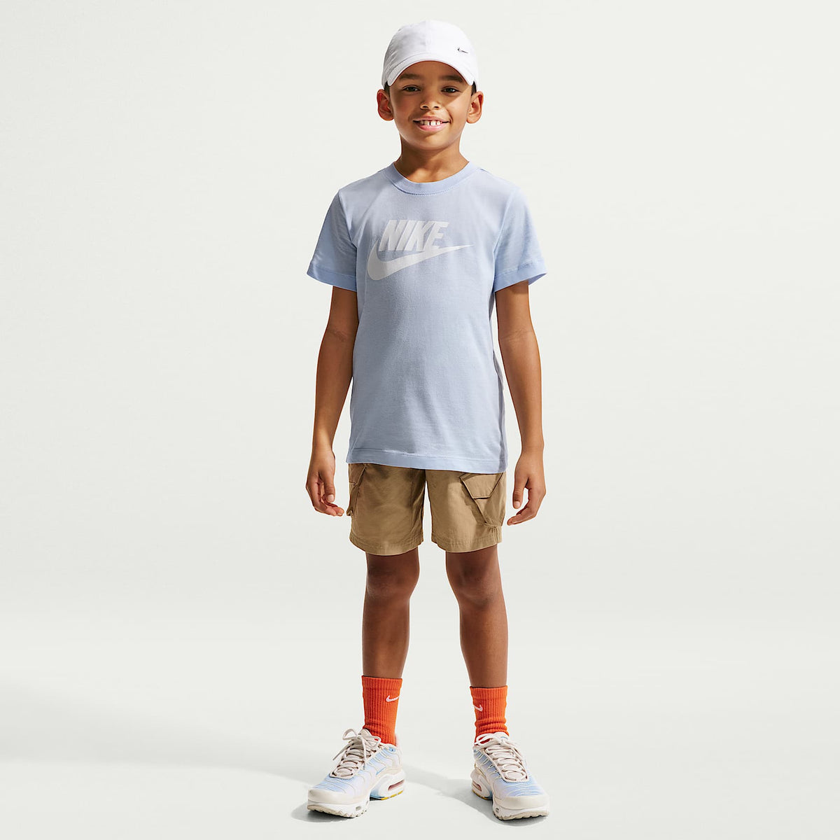 Playera para niños talla grande Nike Sportswear – Azul hidrógeno – vista 4