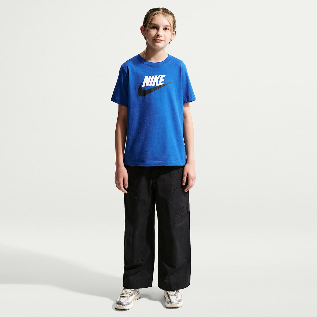 Playera para niños talla grande Nike Sportswear – Royal juego/Blanco/Obsidiana – vista 6