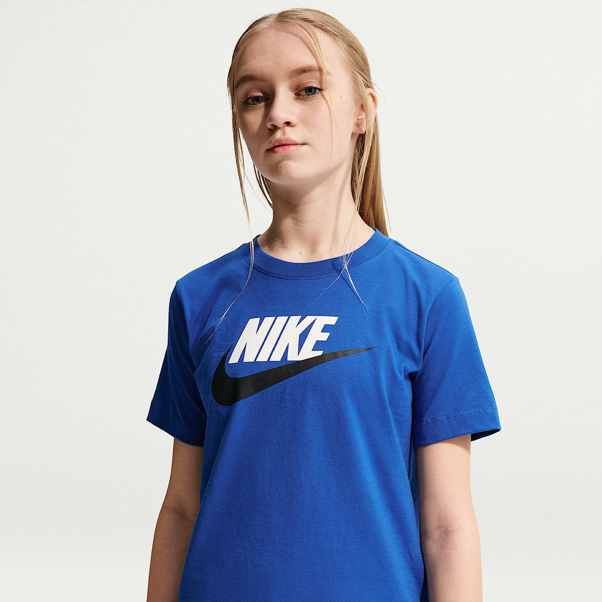Playera para niños talla grande Nike Sportswear – Royal juego/Blanco/Obsidiana – vista 1