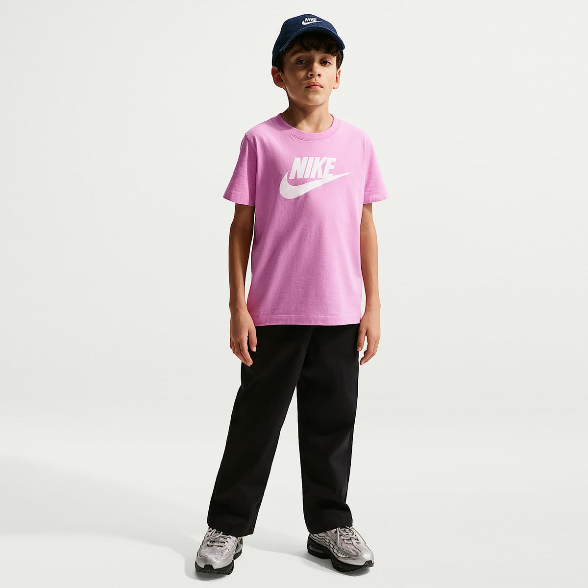 Playera para niños talla grande Nike Sportswear – Magenta claro – vista 7