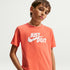 Playera para niños talla grande Nike Sportswear – Naranja césped – vista 1