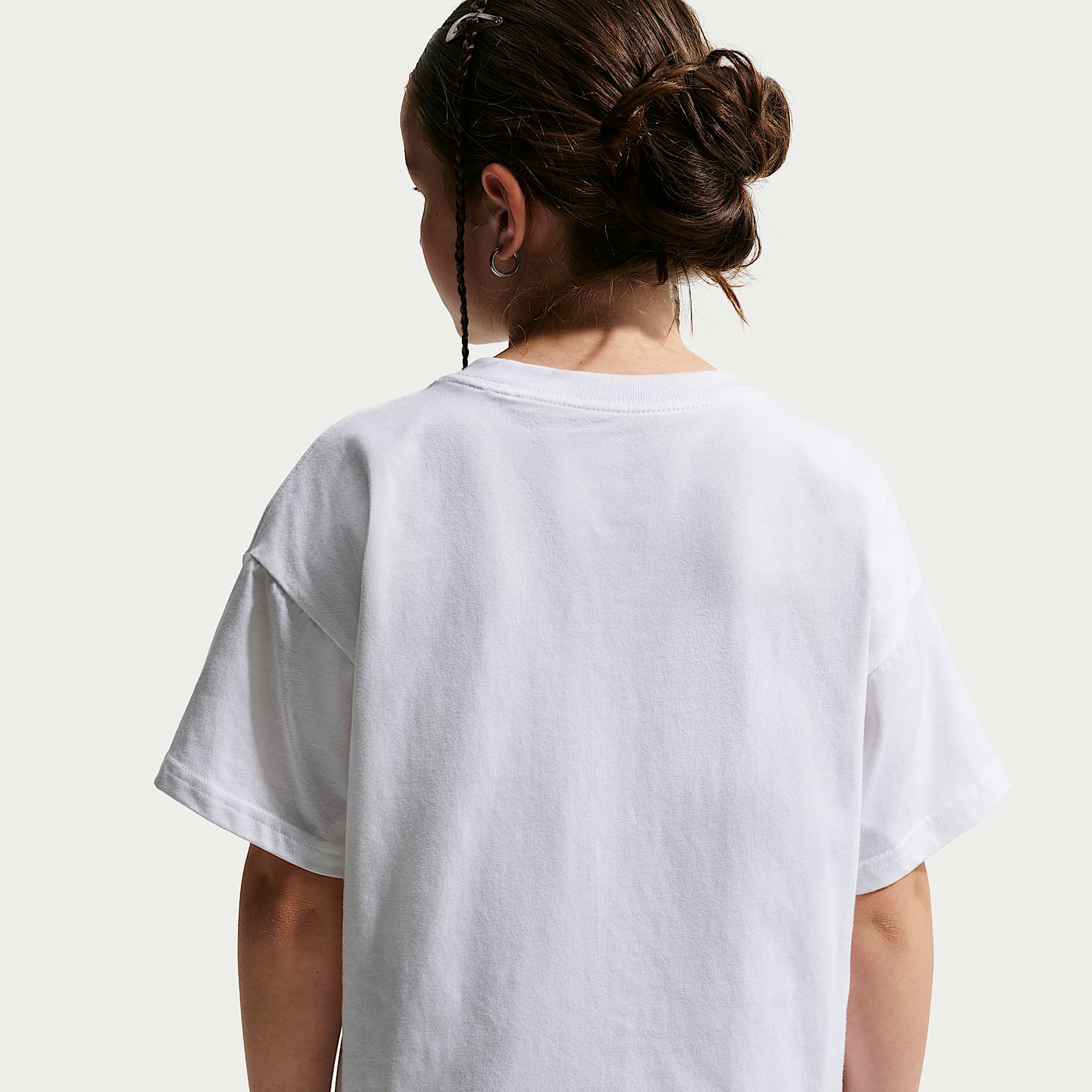 Playera para niños talla grande Nike Sportswear – Blanco – vista 2