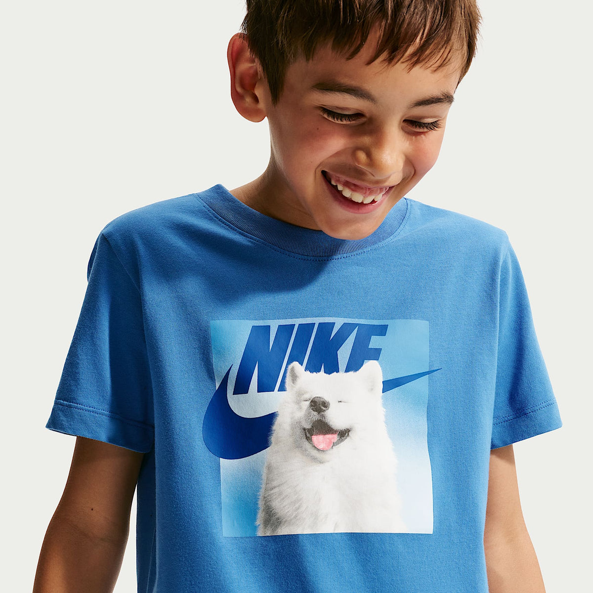 Playera para niños talla grande Nike Sportswear – Estrella azul – vista 3