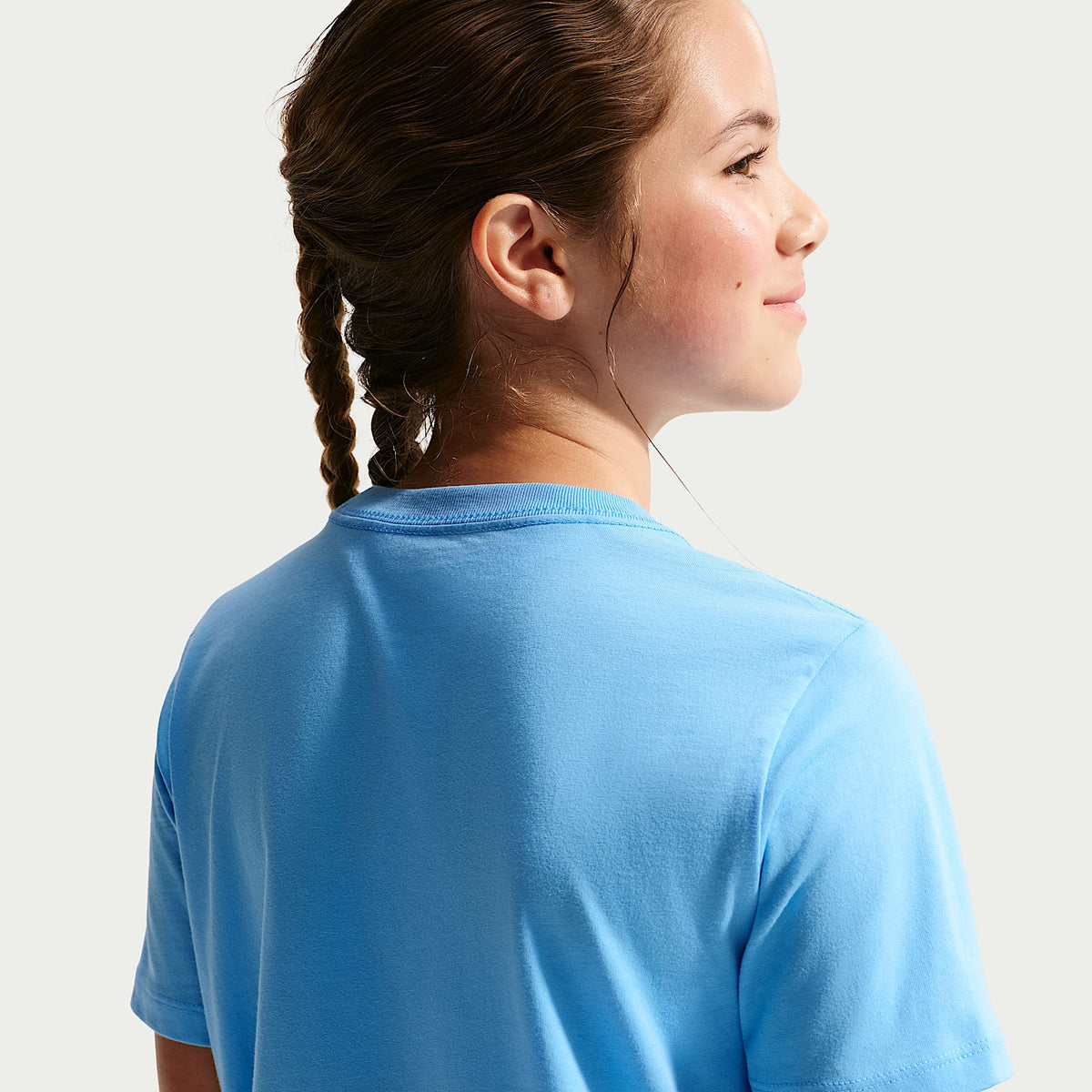 Playera para niños talla grande Nike Sportswear – Azul fútbol – vista 2
