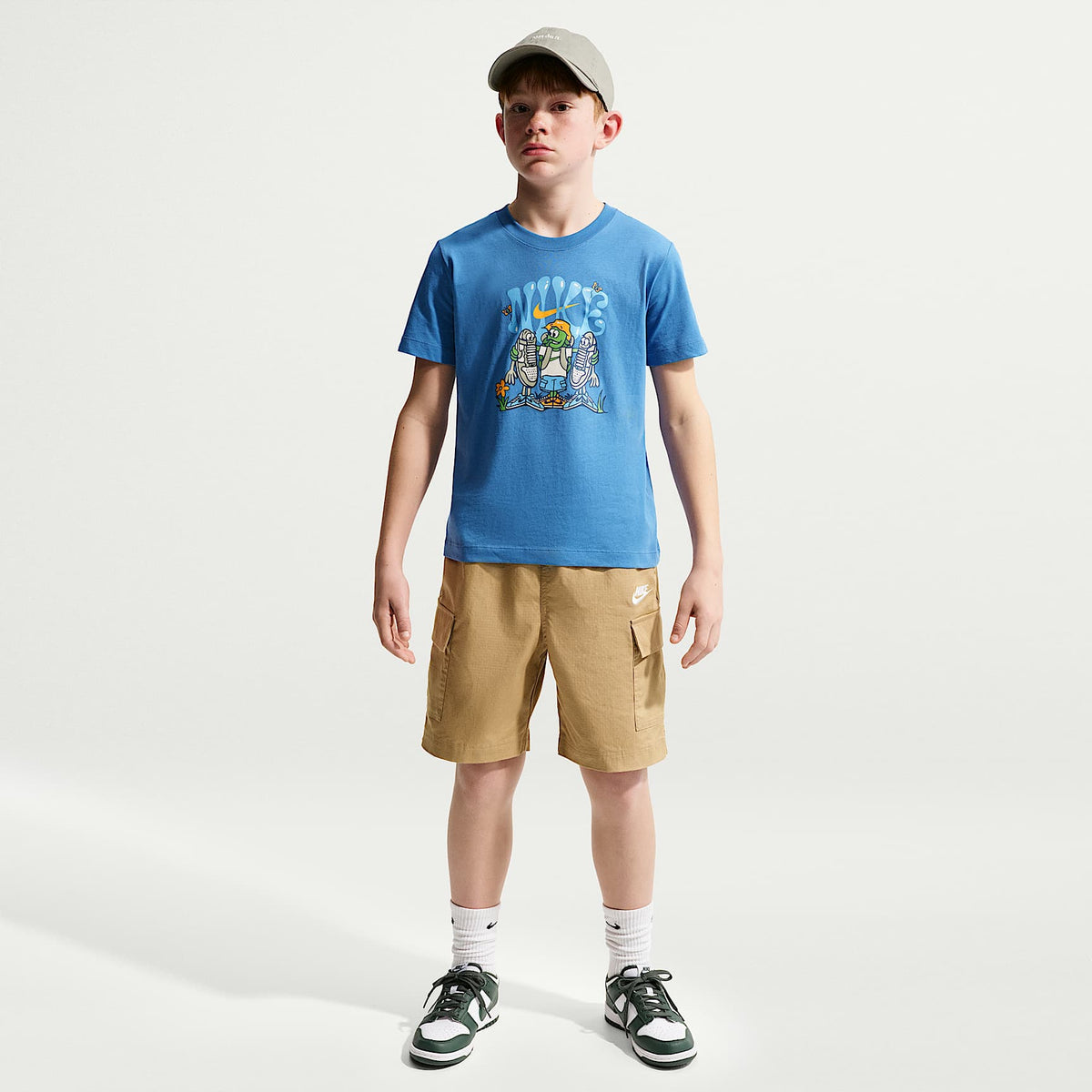 Playera para niños talla grande Nike Sportswear – Estrella azul – vista 4