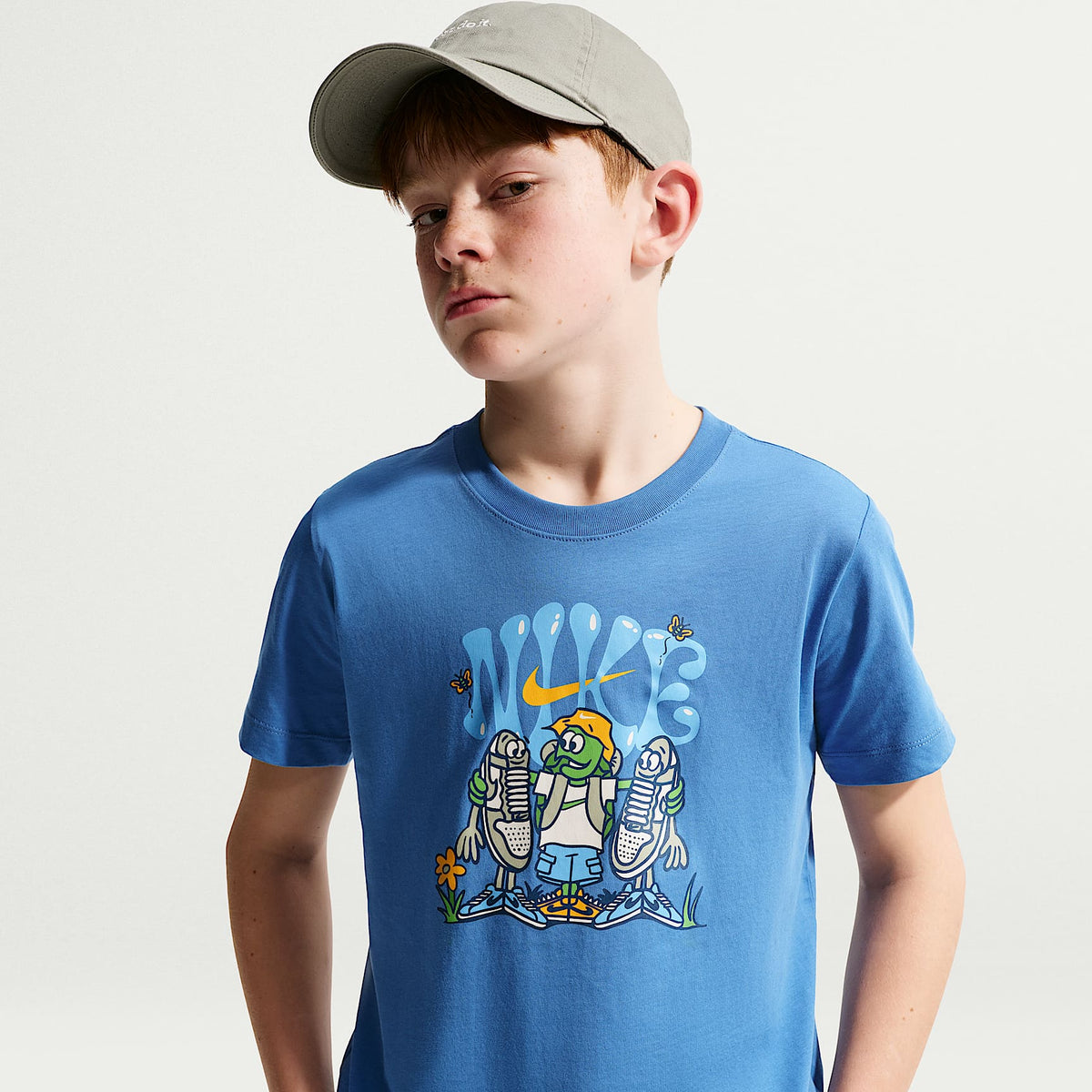 Playera para niños talla grande Nike Sportswear – Estrella azul – vista 1