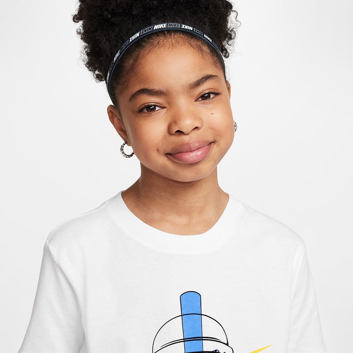 Playera para niños talla grande Nike Sportswear – Blanco – vista 3