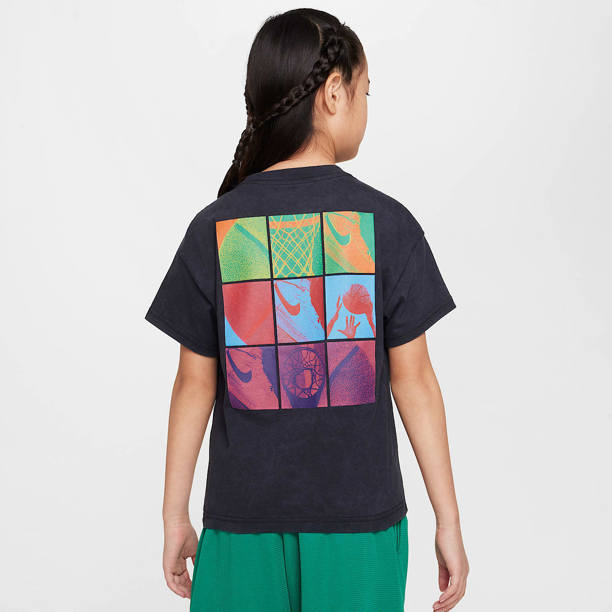 Playera para niños talla grande Nike Sportswear – Negro – vista 1