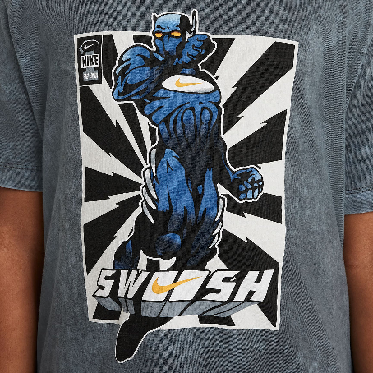 Playera para niños talla grande Nike Sportswear – Antracita – vista 4