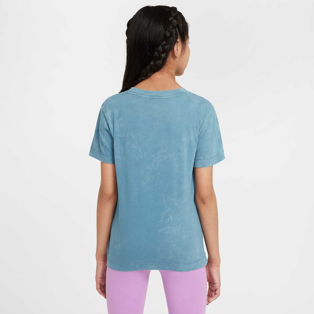 Playera para niños talla grande Nike Sportswear – Azul humeante – vista 2